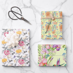 Mello-Gelbe Wrapping Paper Sheets Geschenkpapier Set