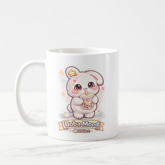 Mello the Mochi Bunny - Boba Mood Kaffeetasse (Links)