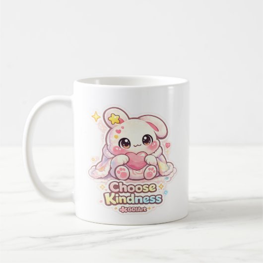  Mello the Mochi Bunny - Choose Kindness Kaffeetasse (Links)