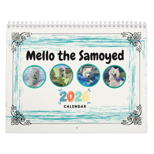 Mello the Samoyed 2026 Calendar Kalender (Titelbild)