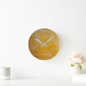 Mello Yellow Wall Clock Runde Wanduhr (Zuhause)