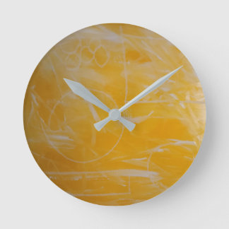 Mello Yellow Wall Clock Runde Wanduhr