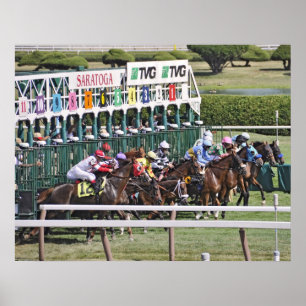 Mellon Turf - Rennkurs in Saratoga Poster