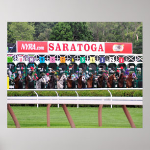 Mellon Turf - Rennkurs in Saratoga Poster