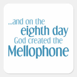 Mellophone Creation Quadratischer Aufkleber