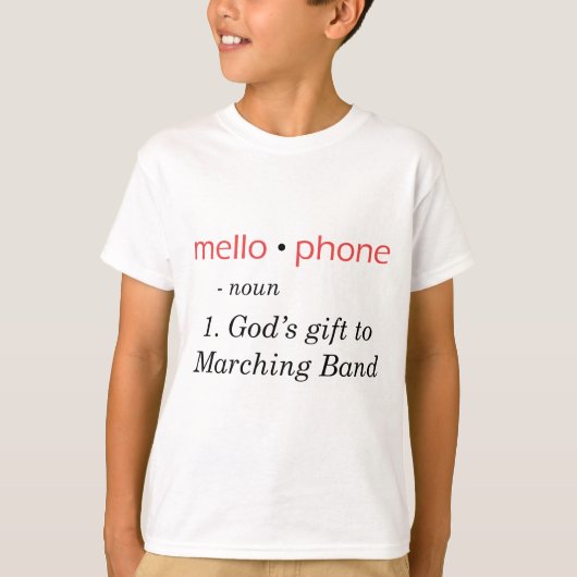 Mellophone - Gottes Geschenk zum Band T-Shirt (Vorderseite)