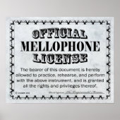 Mellophone-Lizenz Poster (Vorne)