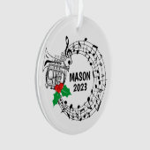 Mellophone Marching Band Weihnachtsschmuck Ornament (Vorderseite)