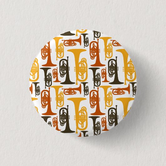 Mellophone Pinback Button (Vorderseite)