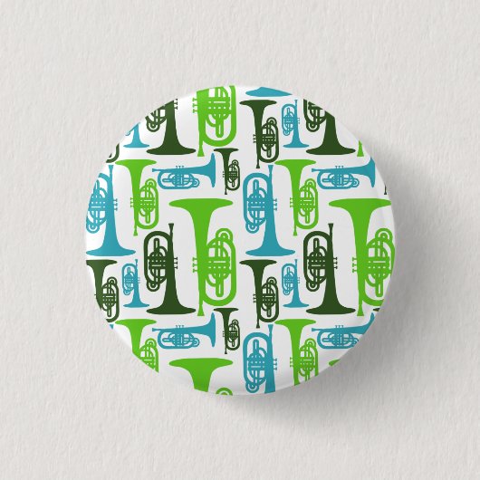 Mellophone Pinback Button (Vorderseite)
