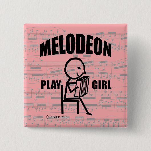 Mellophone Play Girl Button (Vorderseite)