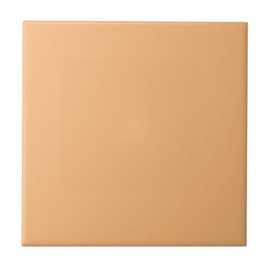 Mellow Apricot Solid Color Fliese (Vorderseite)