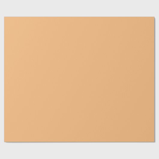 Mellow Apricot Solid Color Geschenkpapier (Flach)