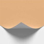 Mellow Apricot Solid Color Geschenkpapier (Ecke)