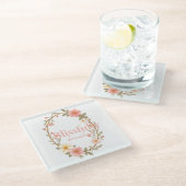 Mellow Blooms Glasuntersetzer (Schrägansicht)