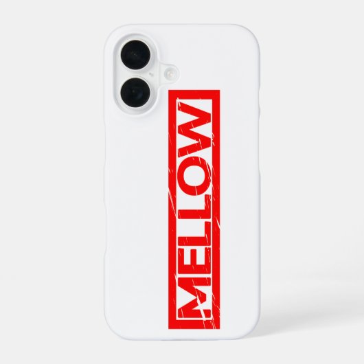Mellow-Briefmarke iPhone 16 Hülle (Rückseite)
