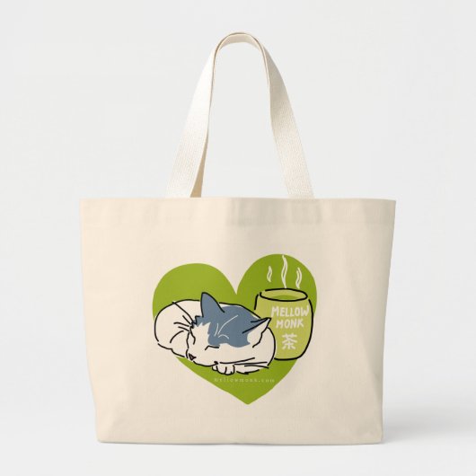 Mellow Cat Jumbo-Tasche Jumbo Stoffbeutel (Vorne)