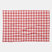 Mellow Classic Gingham - red white check plaid. Geschirrtuch (Horizontal)