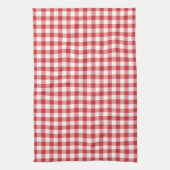 Mellow Classic Gingham - red white check plaid. Geschirrtuch (Vertikal)