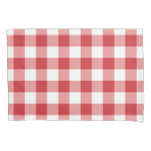 Mellow Classic Gingham - red white check plaid. Kissenbezug (Vorderseite)