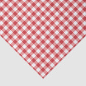 Mellow Classic Gingham - red white check plaid. Seidenpapier (Detail)