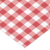 Mellow Classic Gingham - red white check plaid. Tischdecke (Schrägansicht)