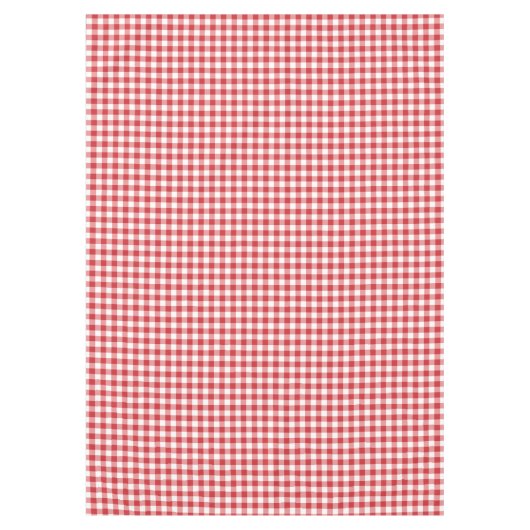 Mellow Classic Gingham - red white check plaid. Tischdecke (Vorderseite)