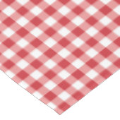 Mellow Classic Gingham - red white check plaid. Tischdecke (Schrägansicht)