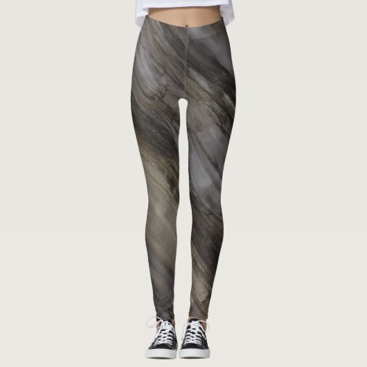 Mellow Golds and Blacks Leggings (Vorderseite)