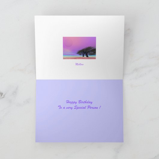 MELLOW KARTE (Innenseite)