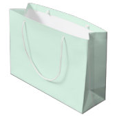 Mellow Mint Große Geschenktasche Geschenktüte (Rückseite Schrägansicht)