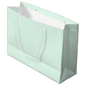 Mellow Mint Große Geschenktasche Geschenktüte (Vorderseite Schrägansicht)