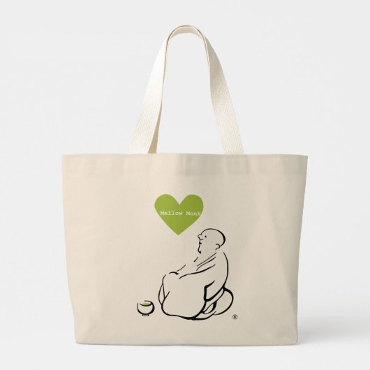 Mellow Monk Neuer Tote Jumbo Stoffbeutel (Rückseite)