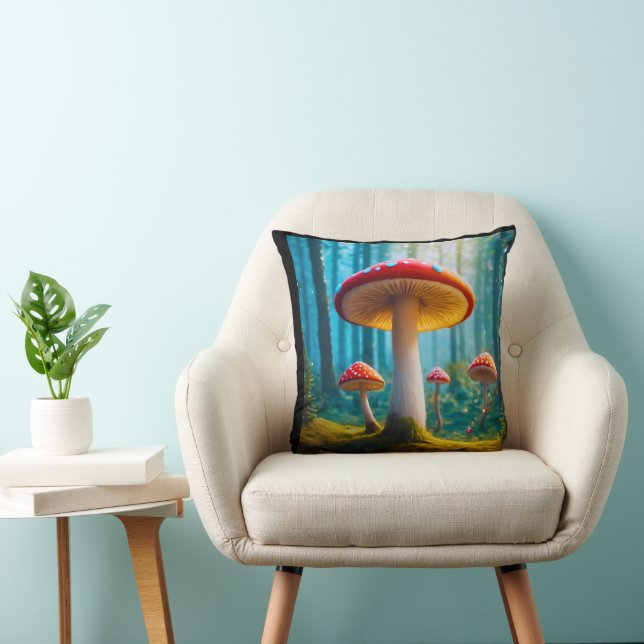 Mellow Mushroom Throw Kissen (Stuhl )
