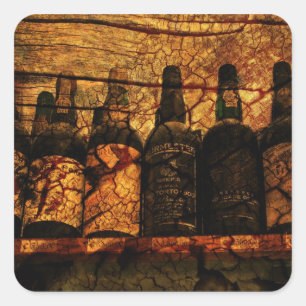 Mellow Oak Quadratischer Aufkleber