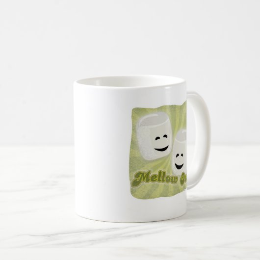 Mellow Out Fun Marshmallow Cartoon Joy Kaffeetasse (VorderseiteRechts)