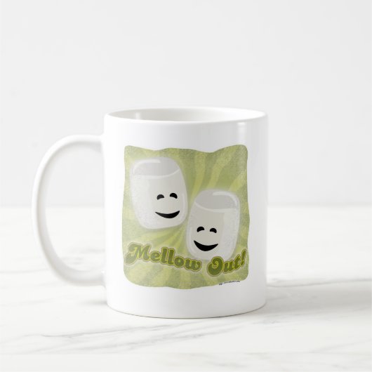 Mellow Out Fun Marshmallow Cartoon Joy Kaffeetasse (Links)