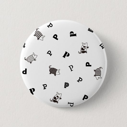 Mellow Pig 缶バッジ Button (Vorderseite)