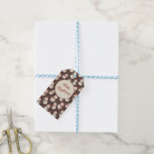 Mellow Snowmen - Frohe Weihnachtsschneemann rot v2 Geschenkanhänger (Mit Garn)