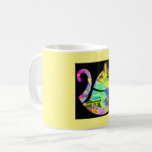 Mellow Yellow Cat Coffee Tasse (Vorderseite Links)
