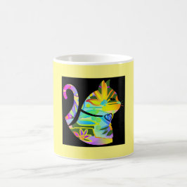 Mellow Yellow Cat Coffee Tasse