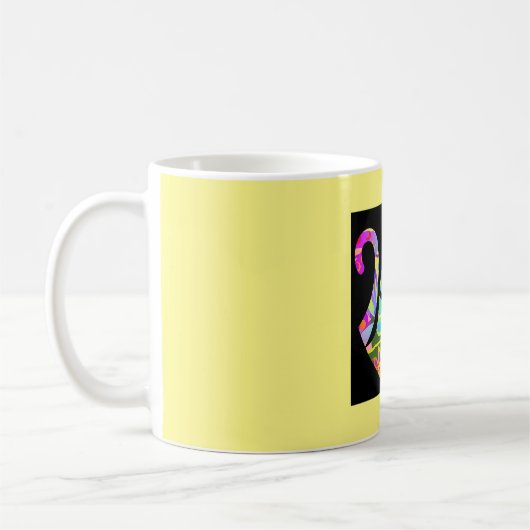 Mellow Yellow Cat Coffee Tasse (Links)