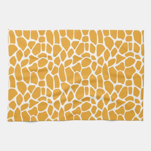 Mellow Yellow Giraffe Muster Geschirrtuch (Horizontal)