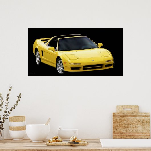 MELLOW YELLOW NSX POSTER (Küche)