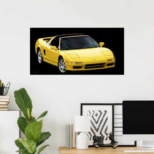 MELLOW YELLOW NSX POSTER (Heimbüro)