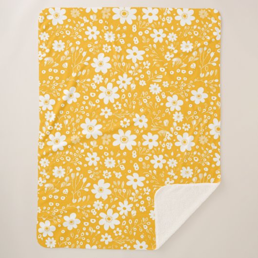 Mellow Yellow Sherpa Blanket Sherpadecke (Vorderseite)