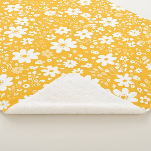 Mellow Yellow Sherpa Blanket Sherpadecke (3/4)