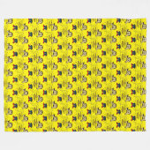 Mellow Yellow Suvivor Fleecedecke (Vorderseite (Horizontal))