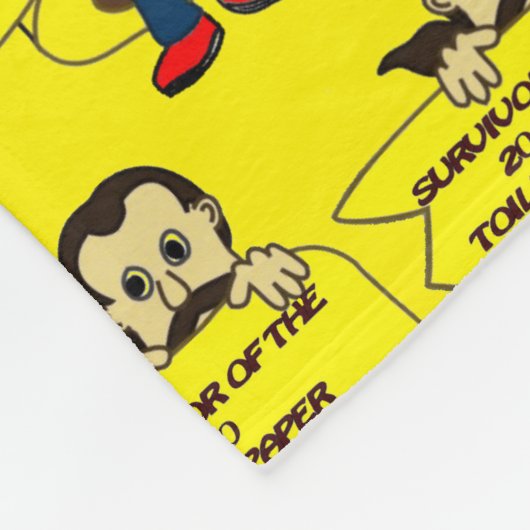 Mellow Yellow Suvivor Fleecedecke (Ecke)