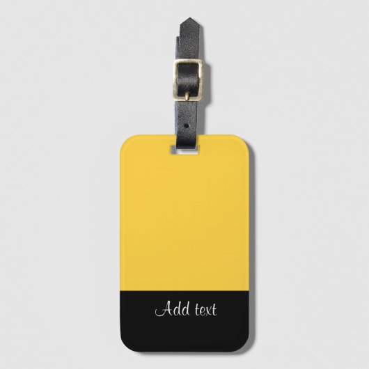 Mellow Yellow Template Gepäckanhänger (Vorderseite Vertikal)